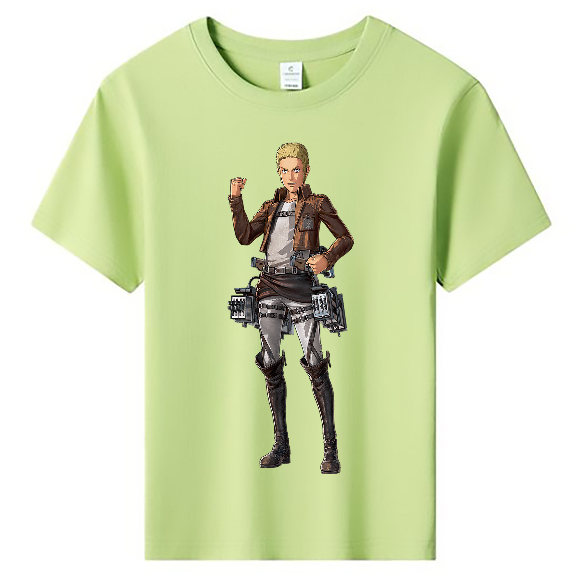 （画像用） 進撃の巨人 ライナー・ブラウン Attack on Titan Reiner Braun 綿100％キッズTシャツ（フロントプリント）